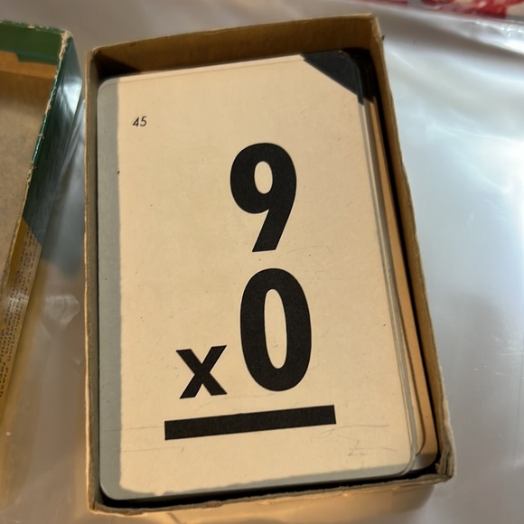 Fairchild Multiplication Flash Card Set Vintage Cards  Times Tables 40s 50s - Picture 10 of 11